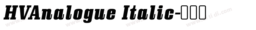 HVAnalogue Italic字体转换